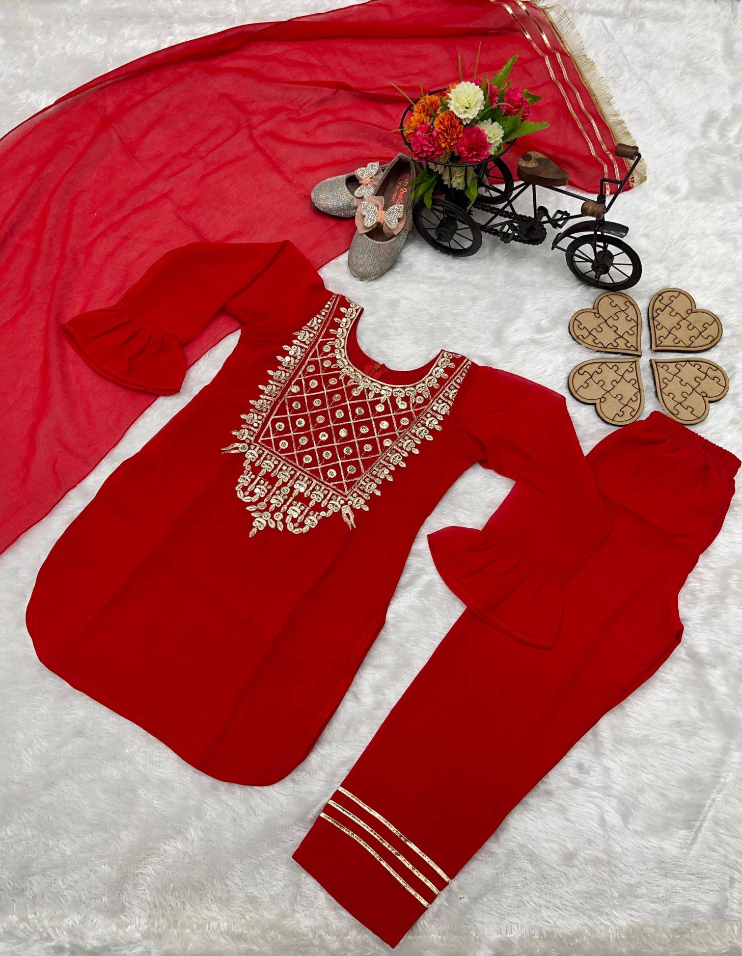 PRESERNTING NEW DESIGNER OC 162 Georgette Wholesale kids clothing in Hyderabad